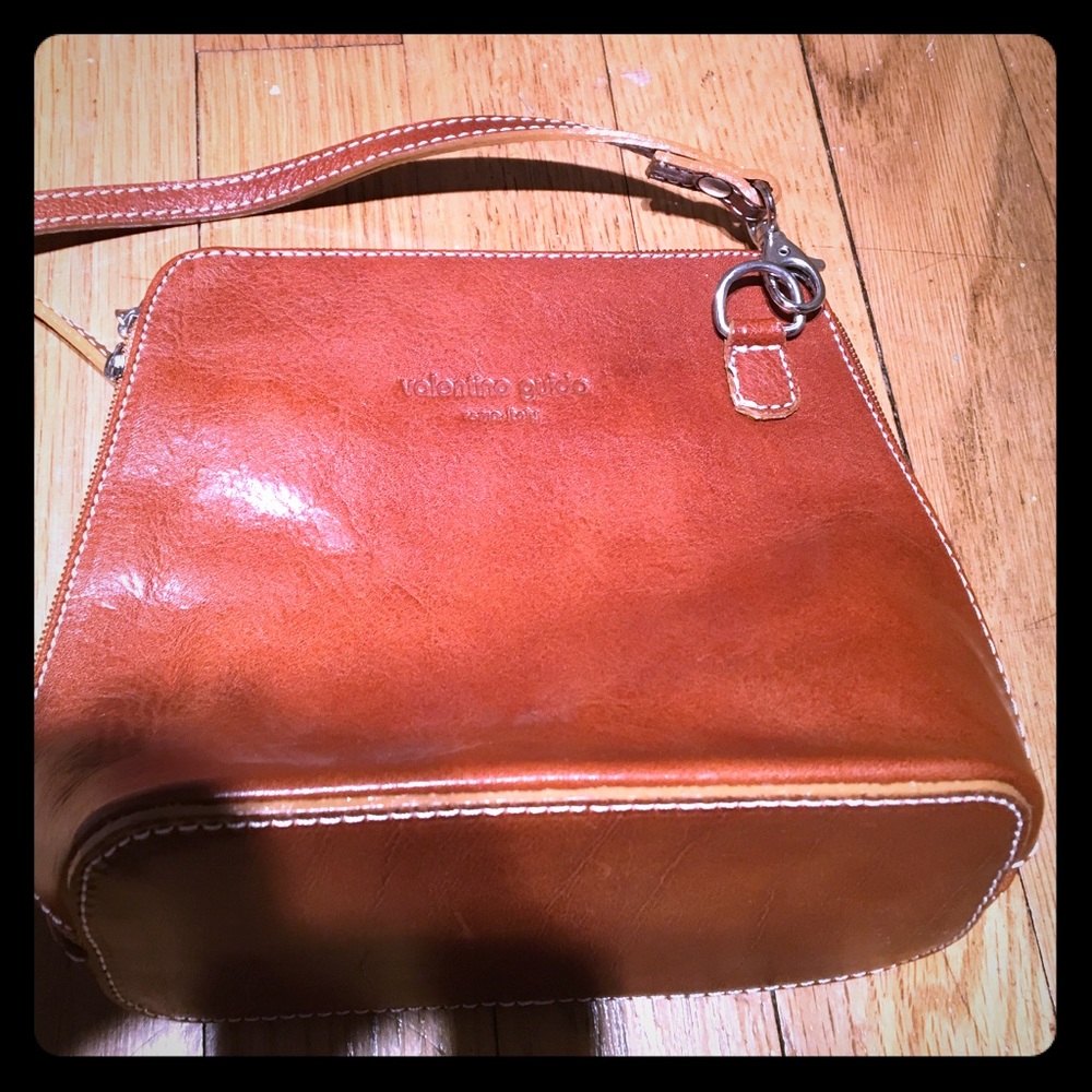 Leather cross body bag